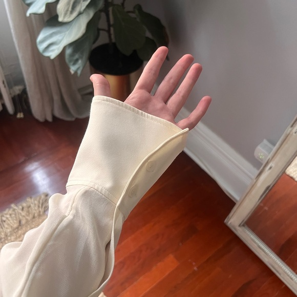 & Other Stories Cream Wrap Blouse - Picture 5 of 7